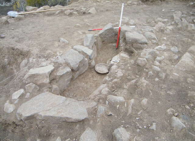 کشف یک حمامِ اسلامی در قلعه آلاجوق اردبیل