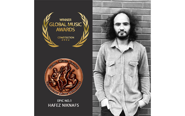  حافظ نیک نفس برنده جایزه مسابقات  Global music awards
